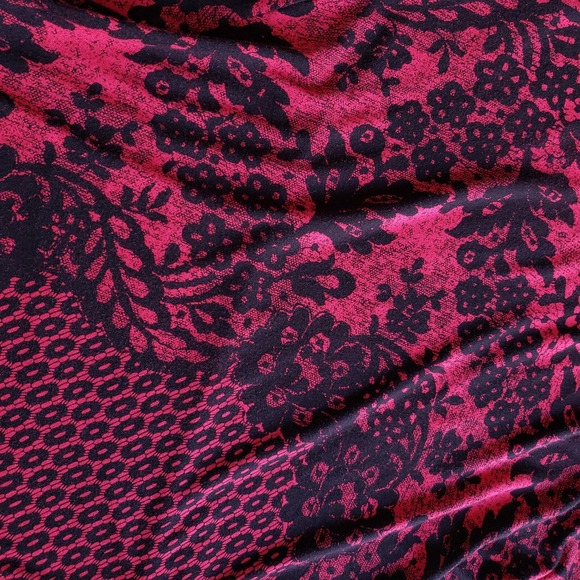 Soma Womens Red Soft Jersey Keyhole Neck Tunic Blouse Top Size S - Picture 7 of 8